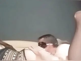 Hubby swept off one's feet his wife pussy after stranger fucked her